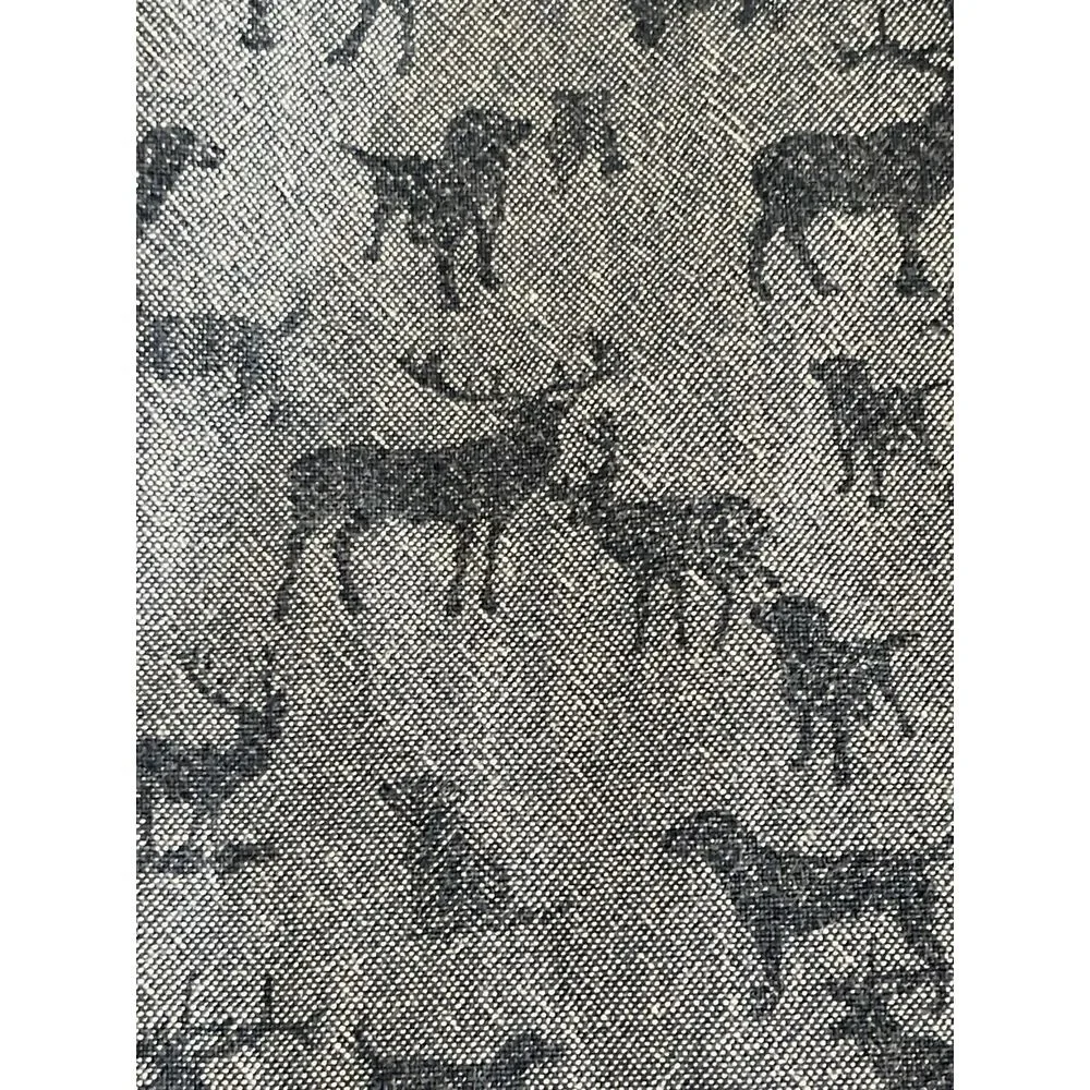 Ted Baker Baby Boys 2T Blue Denim Button‎ Up Shirt Dressy Woodland Deer Dogs